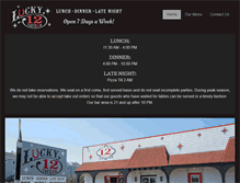 Tablet Screenshot of lucky12tavern.com